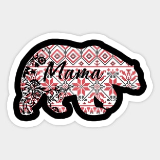 Merry Christmas mama bear Sticker